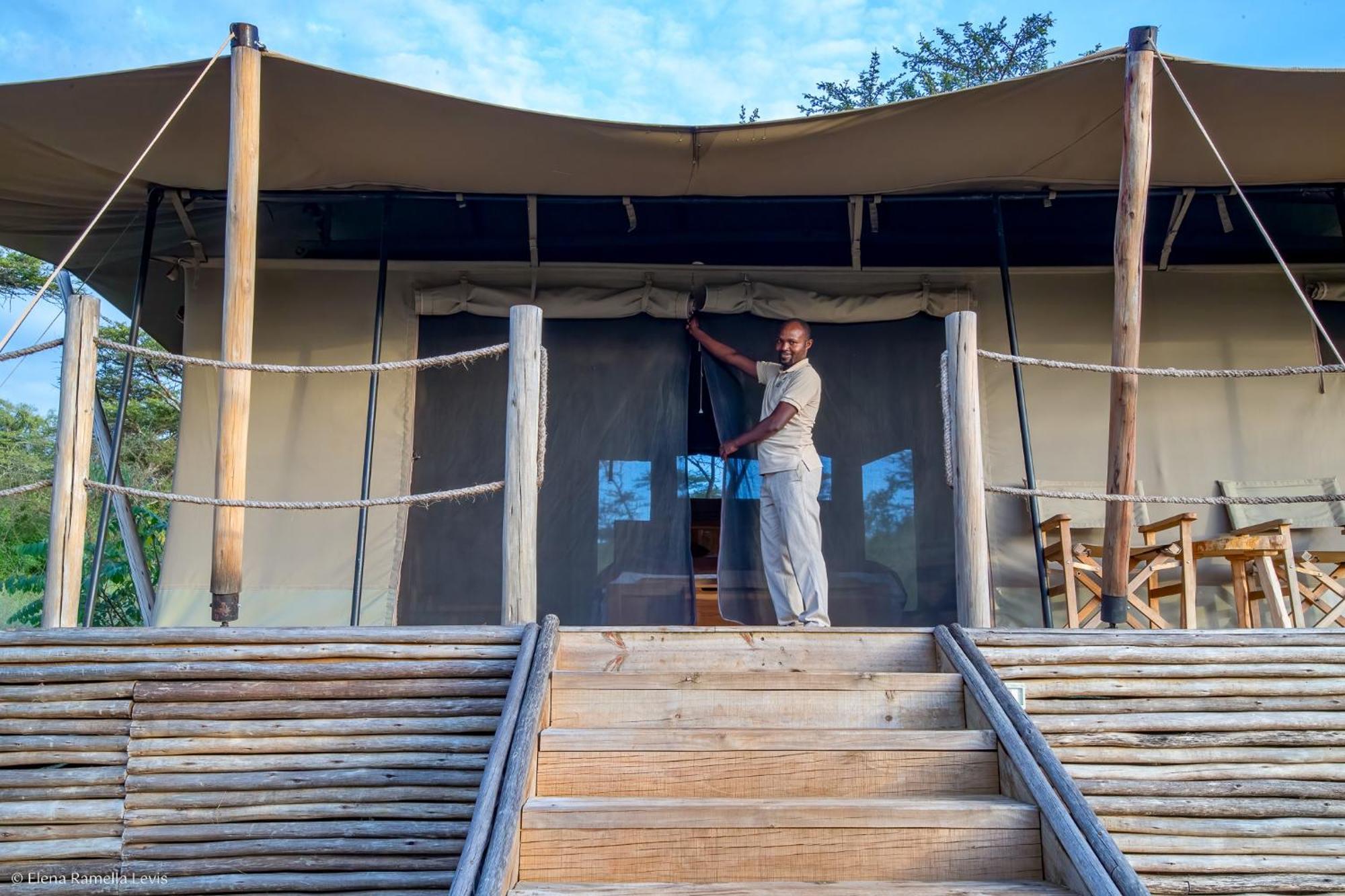 Serengeti Kifaru Tented Lodge Mugumu Exterior foto